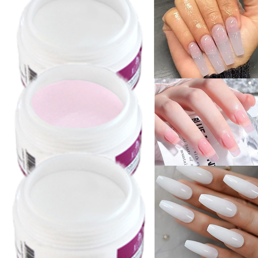 Acrylic Powder Clear - 10g/Jar profesional akrilik kuku bubuk bening