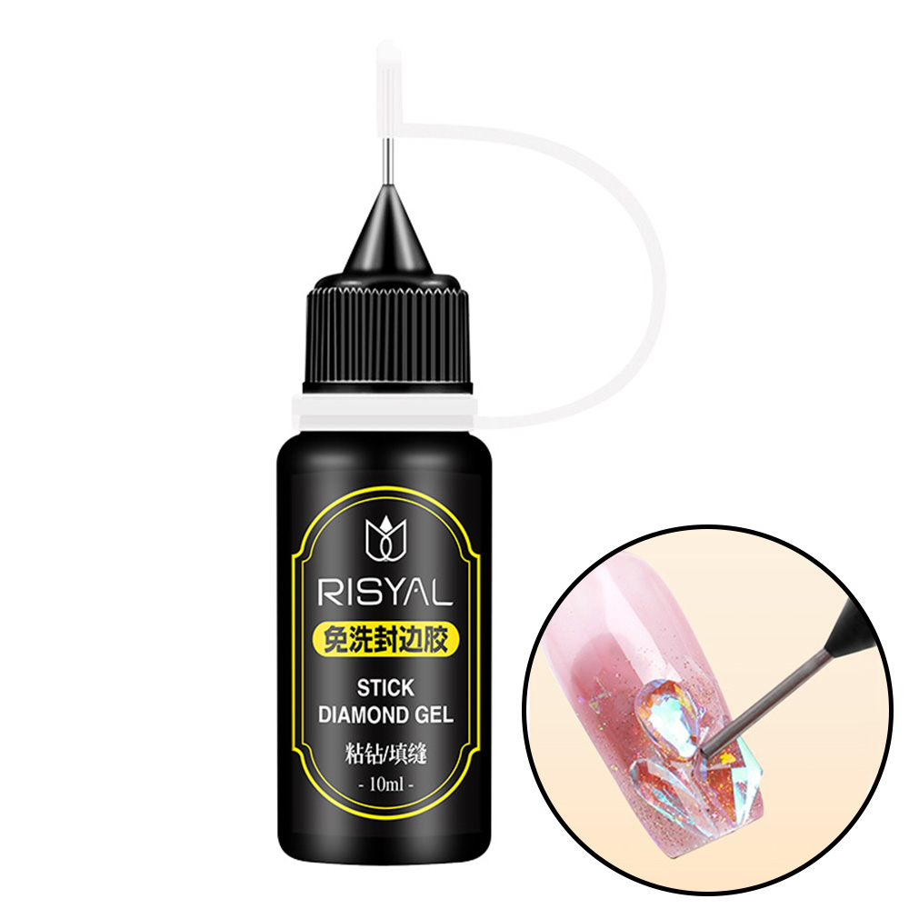 Rhinestone Nail Gem - Lem Rhinestone Kuku, Gel 3D Perekat