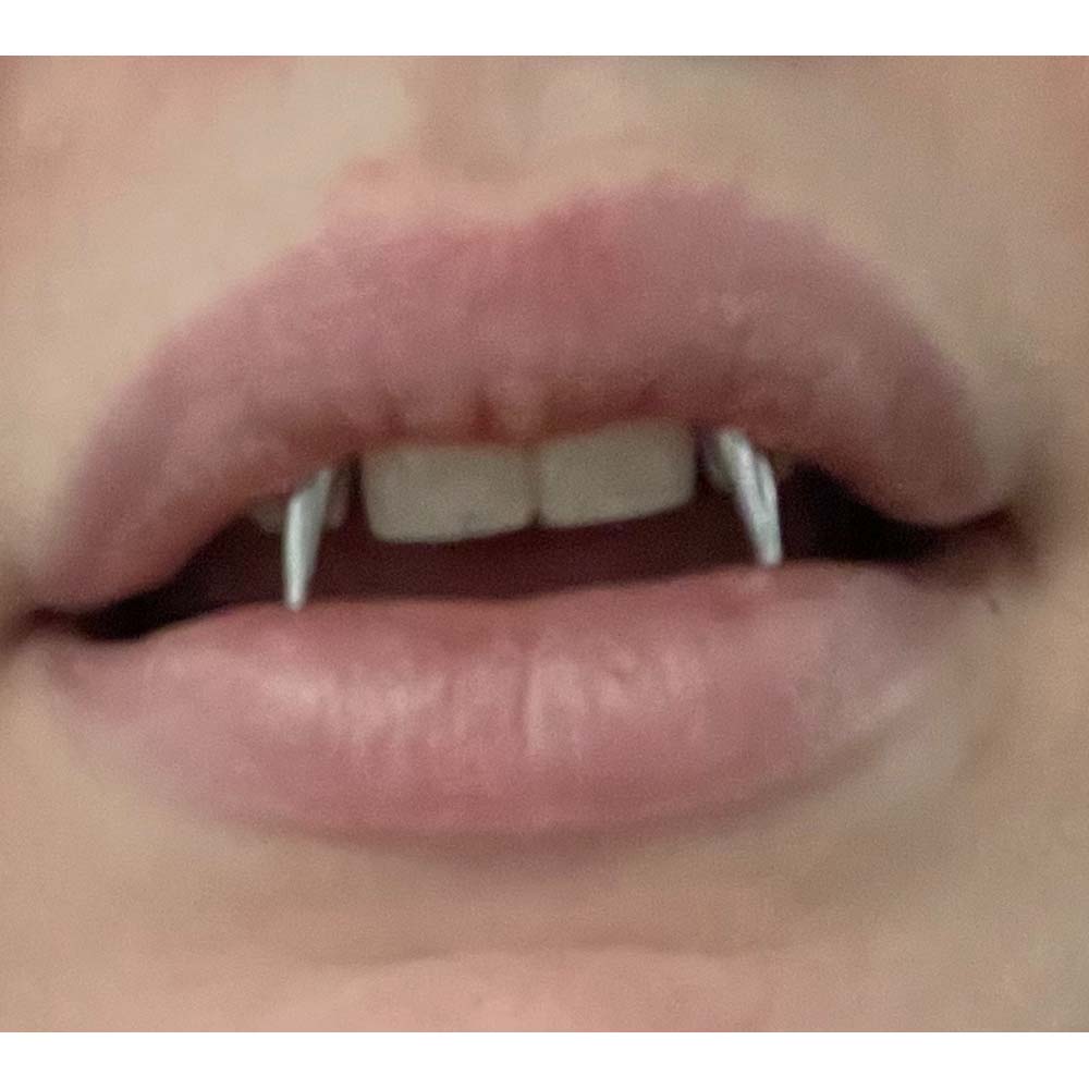 WKOUD 2 buah tindik gigi harim - Nail Art Vampire ulasan dan harga