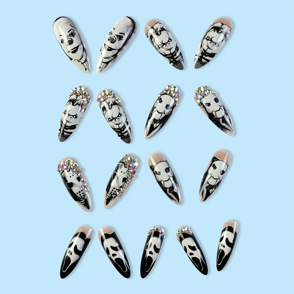 Kuku palsu gaya horor hitam da - Nail Art Vampire ulasan dan harga