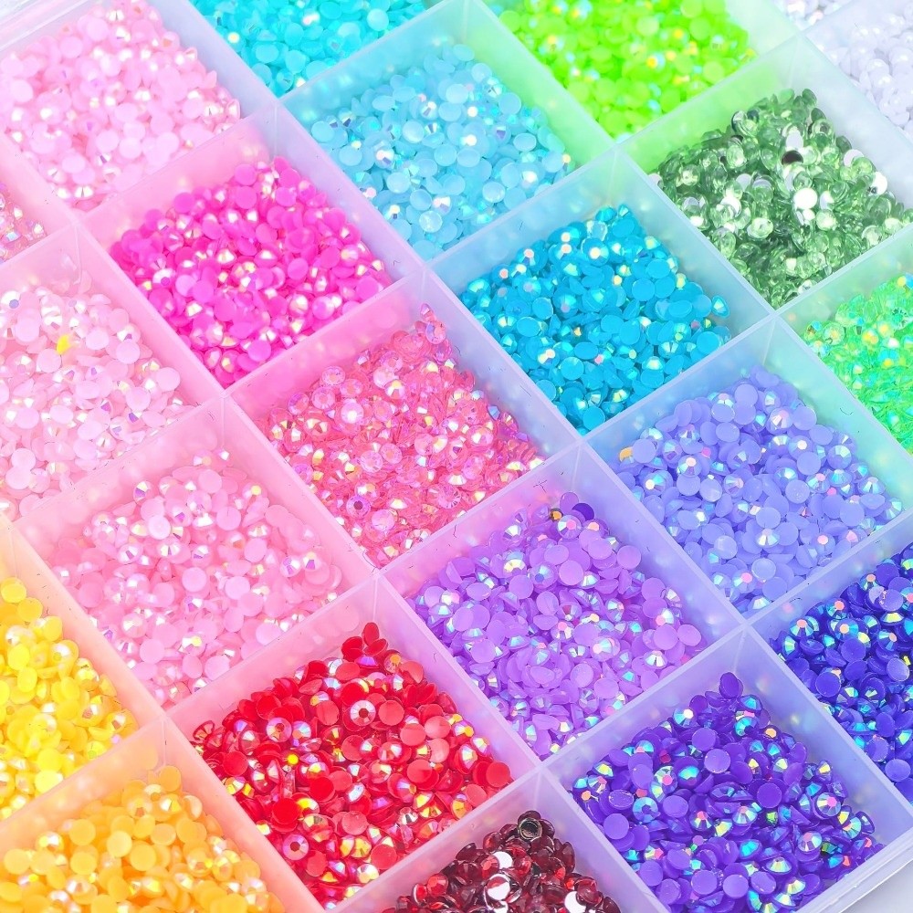 Kit Rhinestone Resin Multiwarn - Rhinestone Nail Gem ulasan dan harga