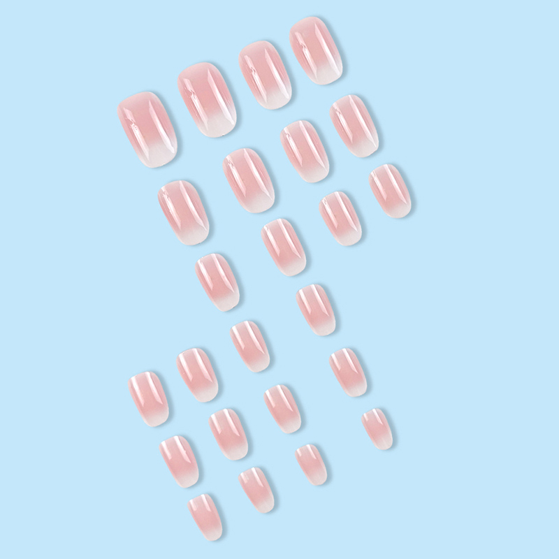 24 buah Oval pendek merah muda - Nail Art Ombre Pink ulasan dan harga