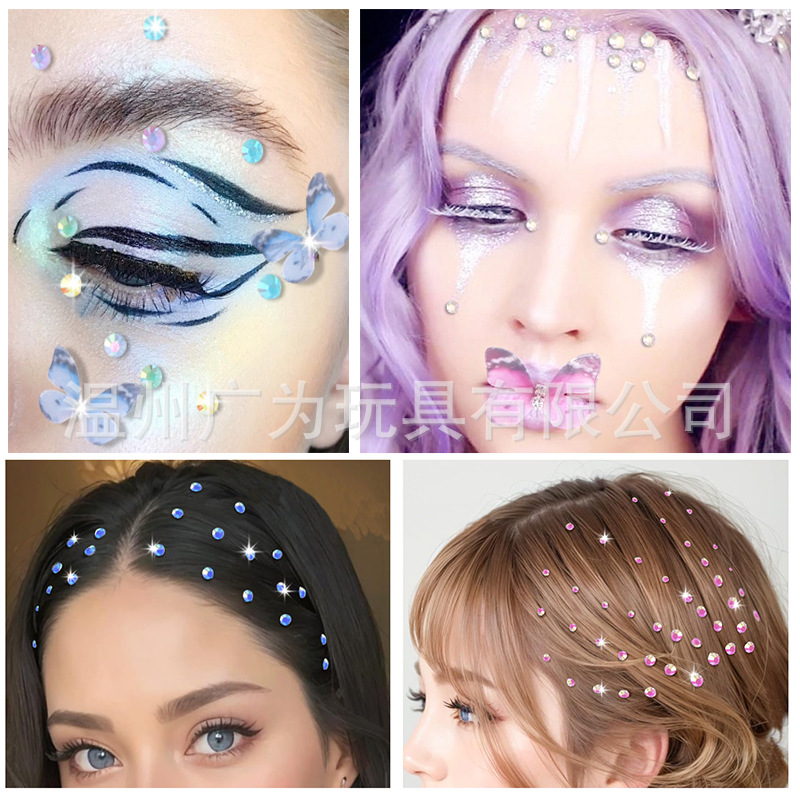 Stiker Rhinestone Perekat Send - Rhinestone Nail Gem ulasan dan harga