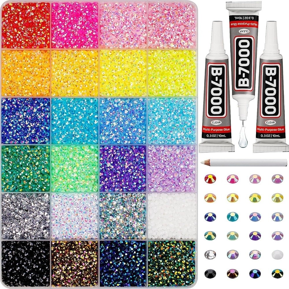 Perlengkapan Resin Rhinestone  - Rhinestone Nail Gem ulasan dan harga