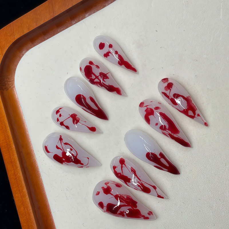 2026New 10PCS Kuku Palsu Stile - Nail Art Vampire ulasan dan harga