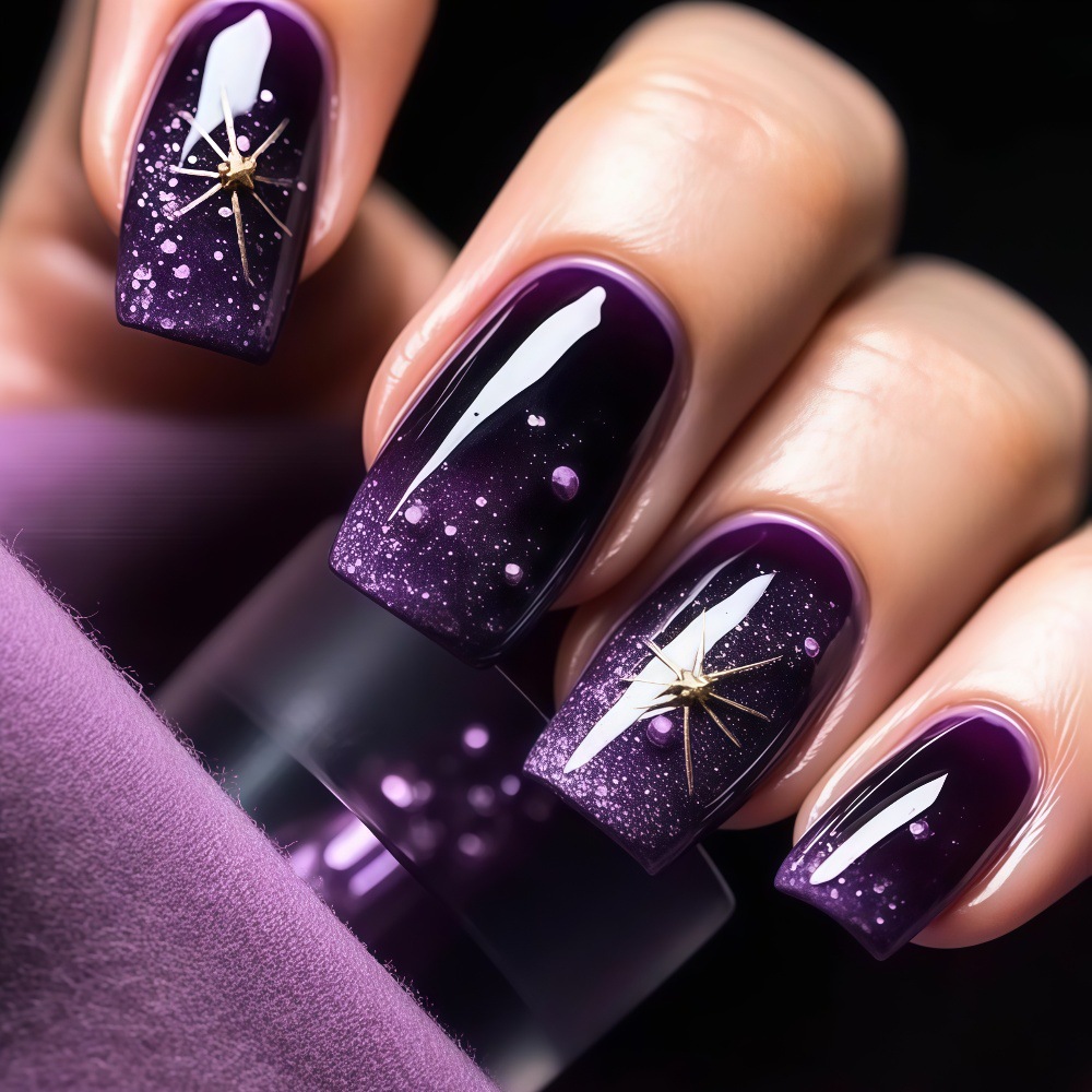 Kuku palsu pendek sedang denga - Nail Art Maroon ulasan dan harga