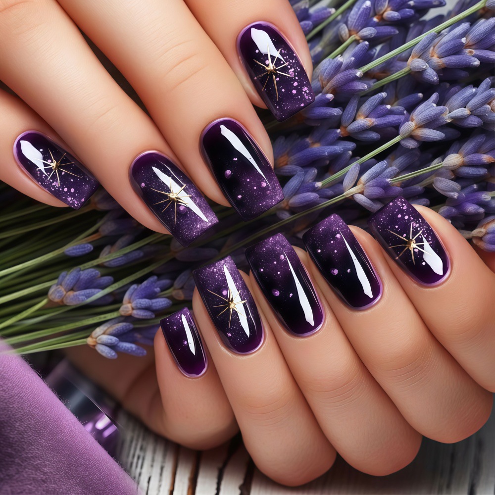 Kuku palsu pendek sedang denga - Nail Art Maroon ulasan dan harga