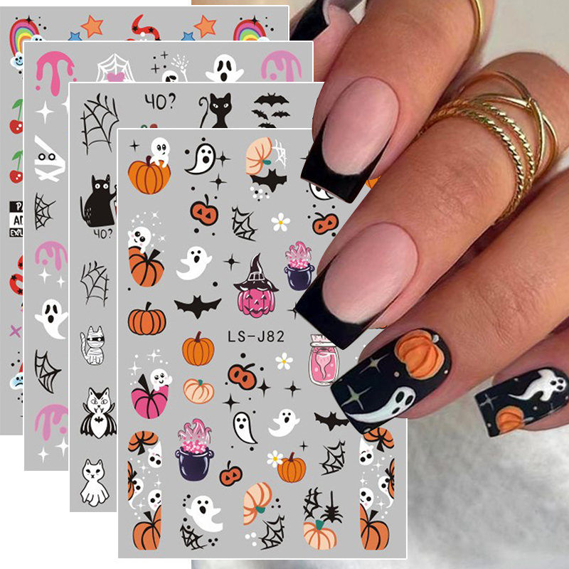 4 Buah Stiker Seni Kuku 3D Got - Nail Art Vampire ulasan dan harga