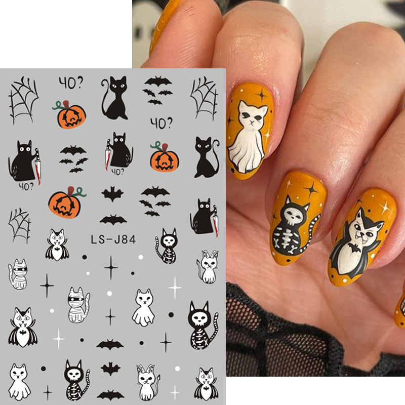 4 Buah Stiker Seni Kuku 3D Got - Nail Art Vampire ulasan dan harga