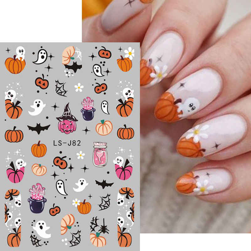 4 Buah Stiker Seni Kuku 3D Got - Nail Art Vampire ulasan dan harga