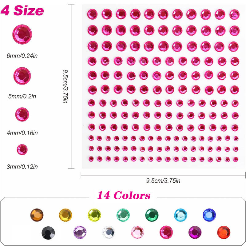 Stiker permata imitasi berpere - Rhinestone Nail Gem ulasan dan harga