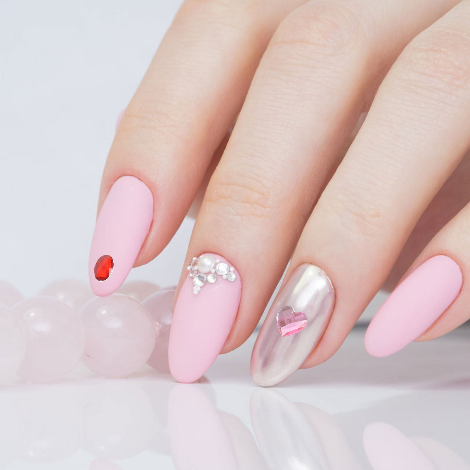 12 Lembar Permata Perekat Akri - Rhinestone Nail Gem ulasan dan harga