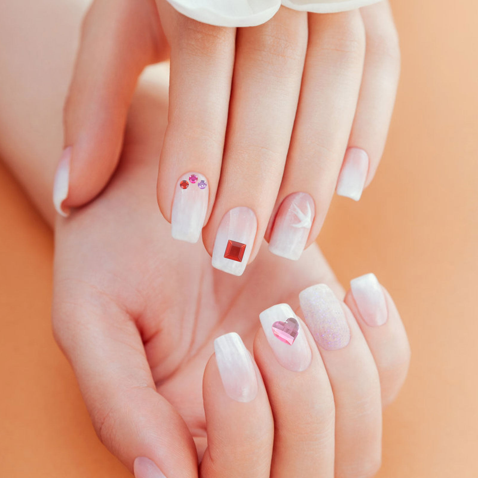 12 Lembar Permata Perekat Akri - Rhinestone Nail Gem ulasan dan harga