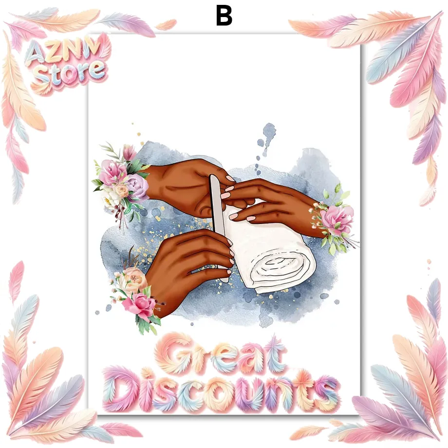 Lukisan Kanvas Seni Dinding Bu - Nail Art Gel Polish ulasan dan harga