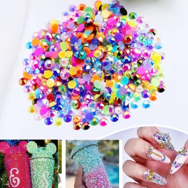 15 Warna Resin Rhinestone Kit  - Rhinestone Nail Gem ulasan dan harga