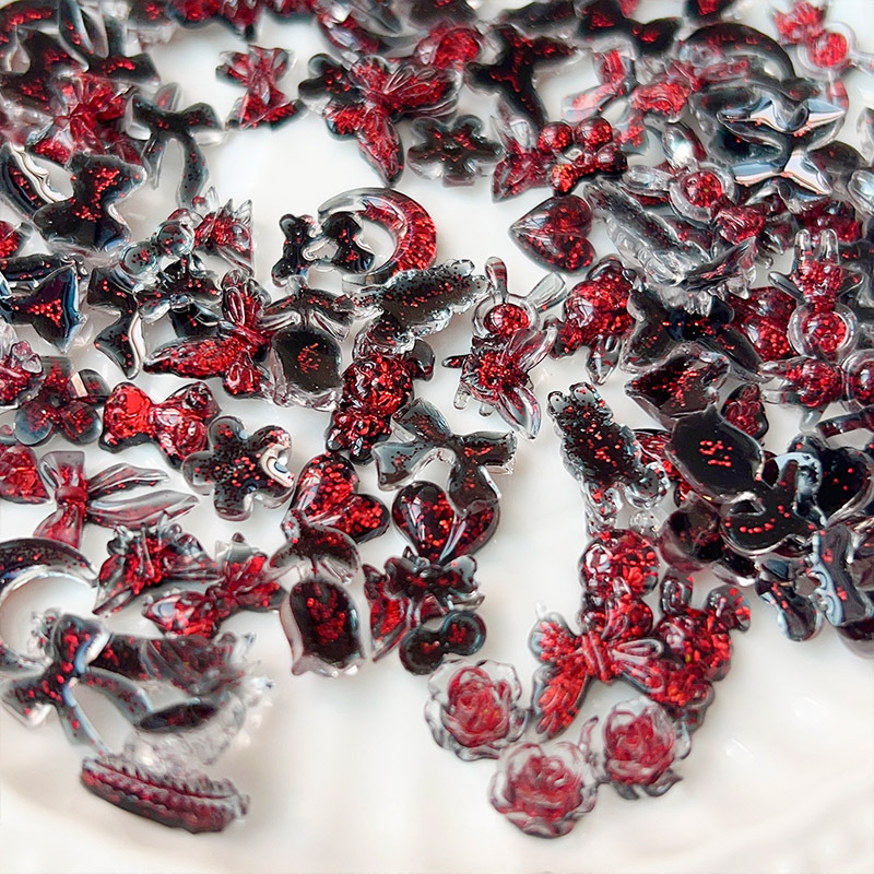 Aksesori kuku pita 3D, Hiasan  - Nail Art Vampire ulasan dan harga