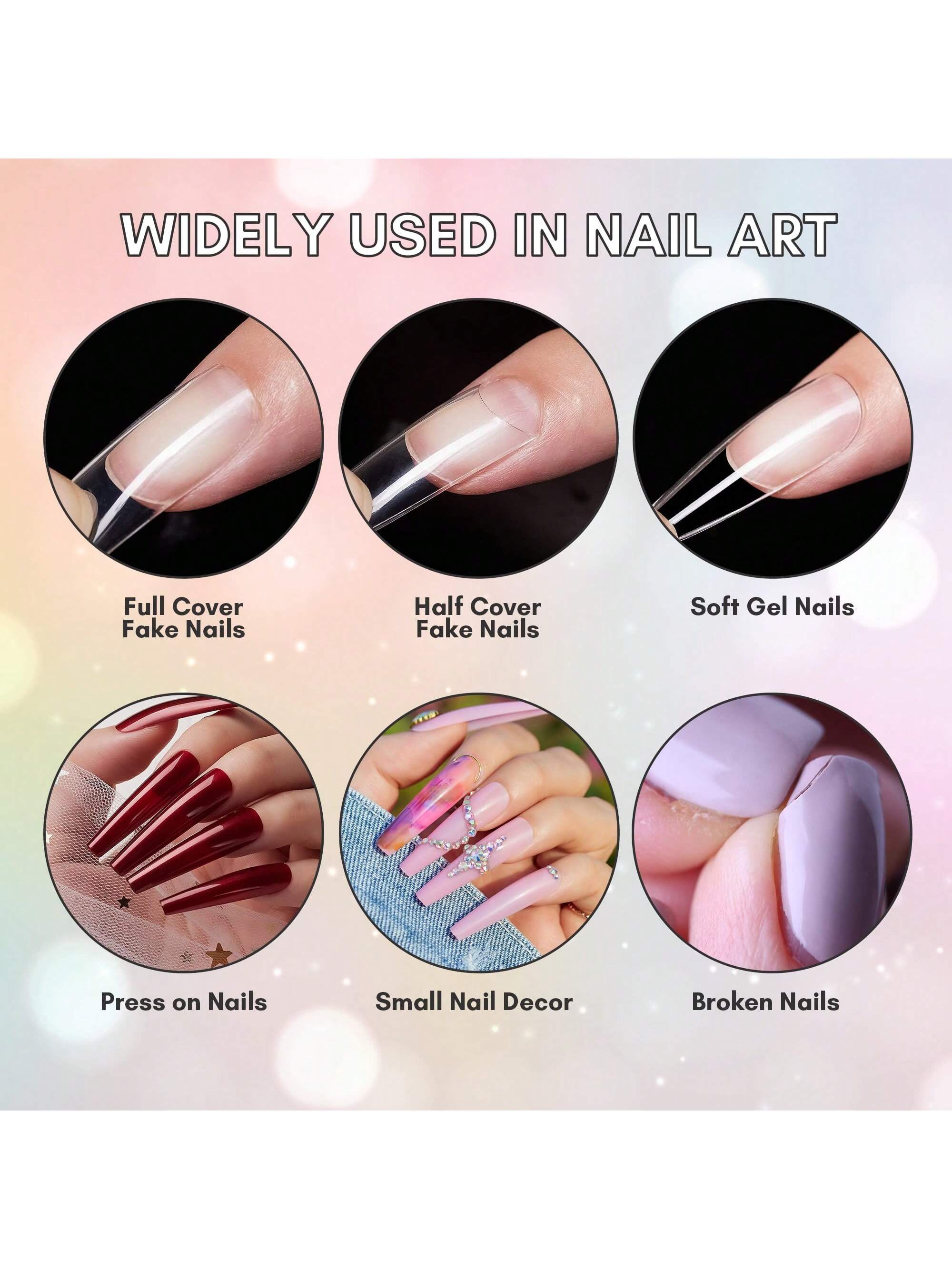 100/1000Pak 2g Lem Kuku Akrili - Rhinestone Nail Gem ulasan dan harga