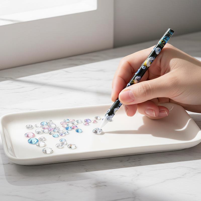 Pensil Dotting Nail Art 1Pcs A - Rhinestone Nail Gem ulasan dan harga