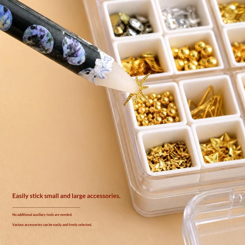 Pensil Dotting Nail Art 1Pcs A - Rhinestone Nail Gem ulasan dan harga
